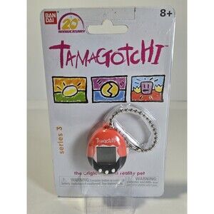 TAMAGOTCHI 20th Anniversary Orange Pink Yellow Mini Virtual Pet Bandai Series 4